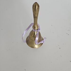Vintage Gold Dinner Hand Bell Vintage Solid Brass